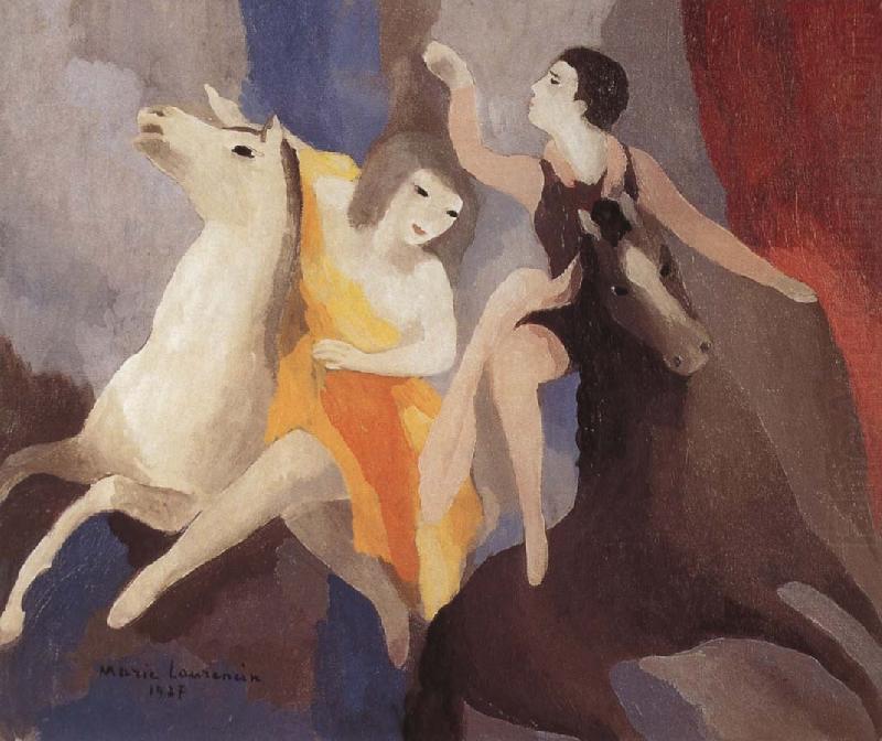 Marie Laurencin trick rider and his assistant china oil painting image